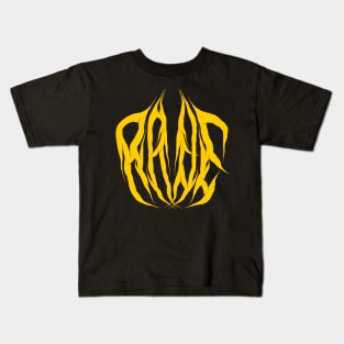 Rave Artwork - Gold Kids T-Shirt